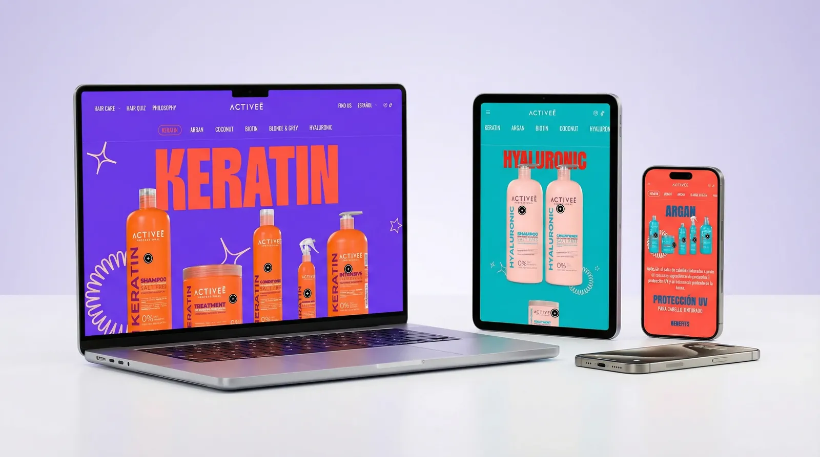 E-Commerce de Marca Capilar que Convierte